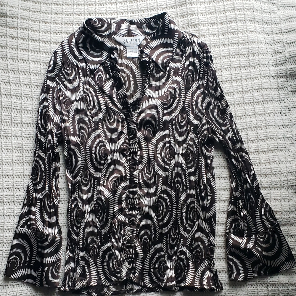 Womens Allison Taylor career blouse size M